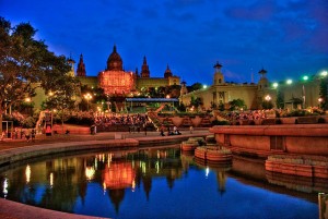 Montjuic Hill night views